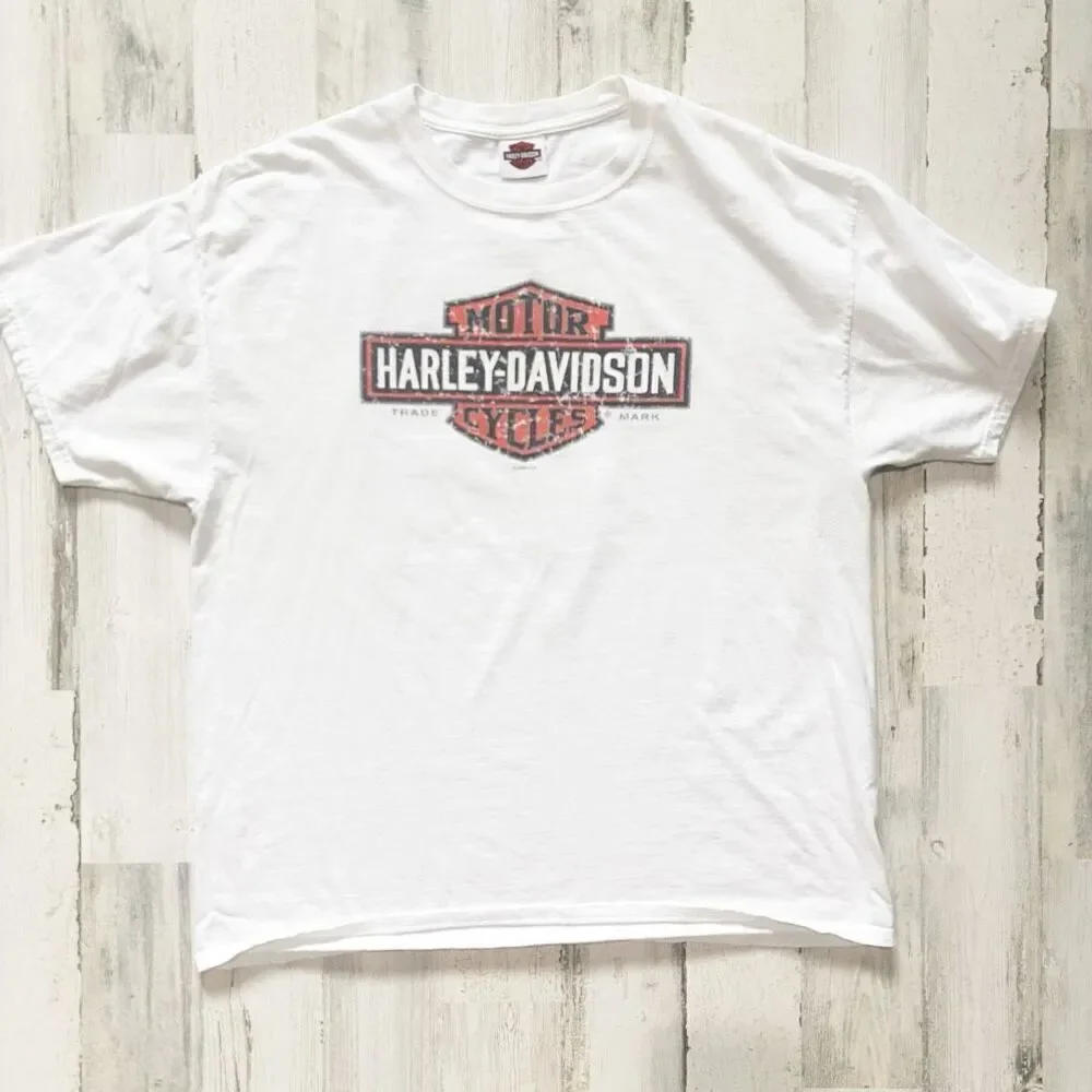 Harley Davidson Men's White T-shirt
